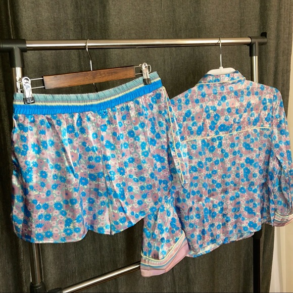 Free People Pillow Talk Silky Satin PJ Pajama Set NEW WITH TAGS - Picture 15 of 16